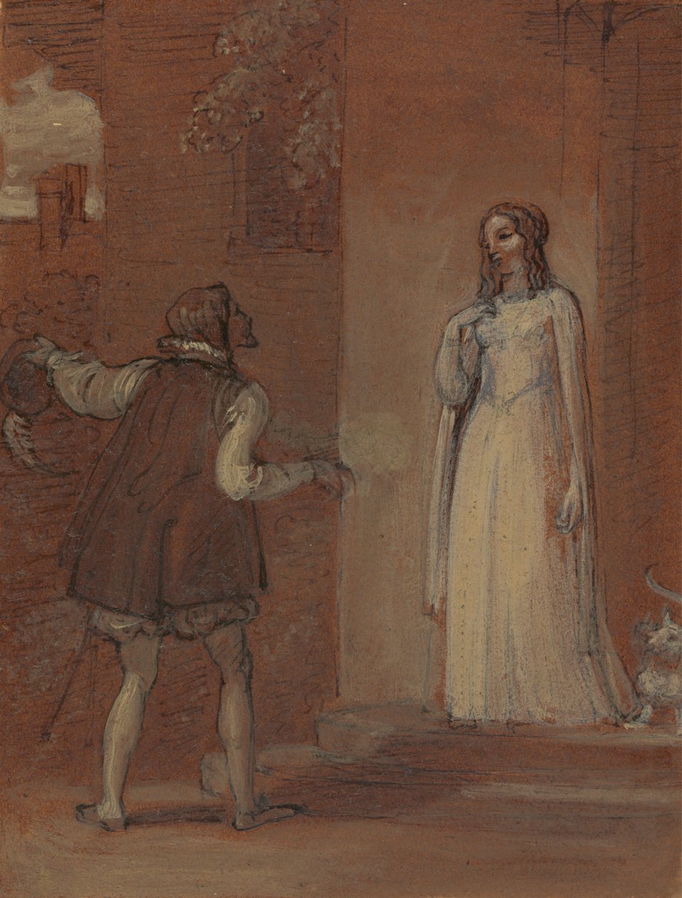 Anne Page en Slender door Robert Smirke