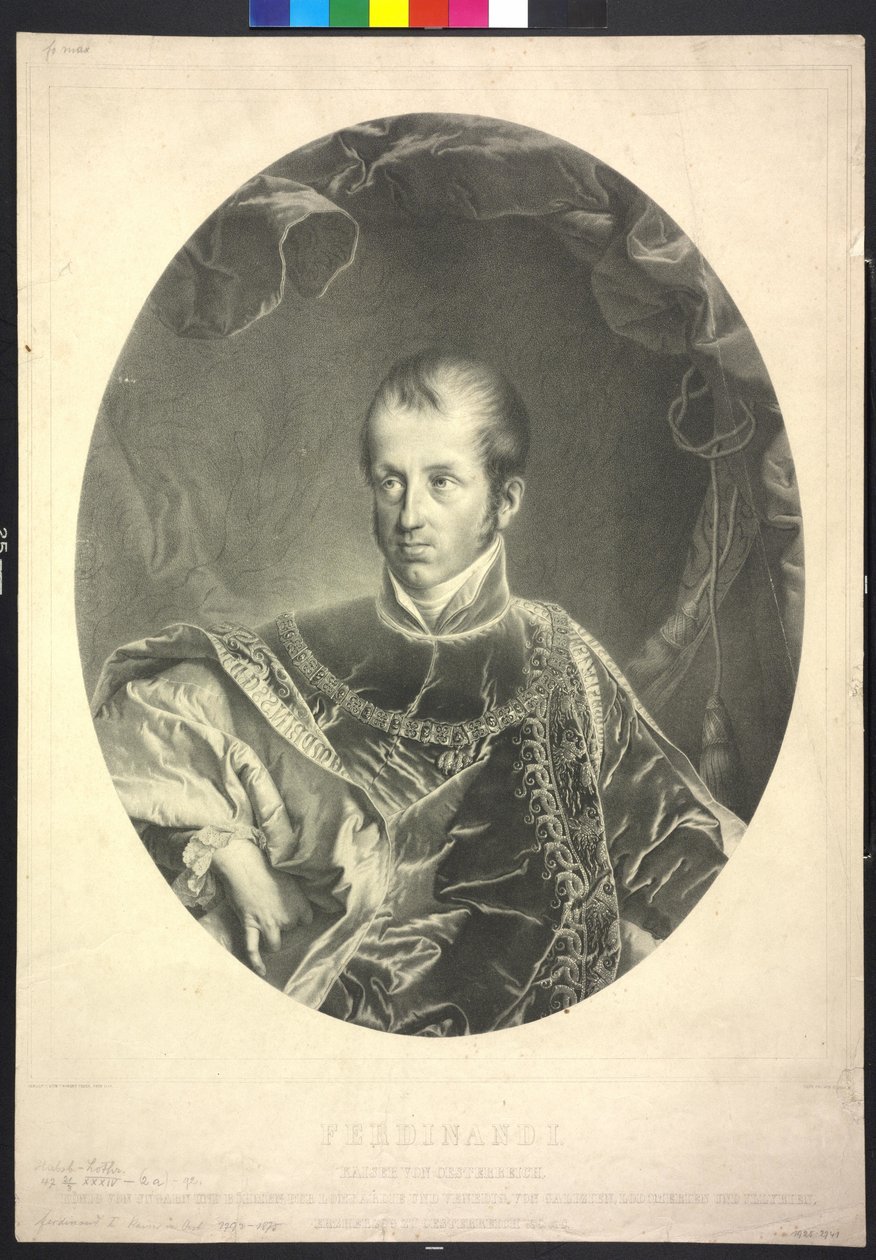 Koning van Hongarije en Bohemen Ferdinand I Keizer van Oostenrijk door Robert Theer