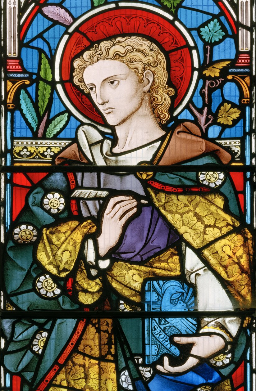 St. Johannes (detail) van De Goede Herder door Robert Turnill Bayne