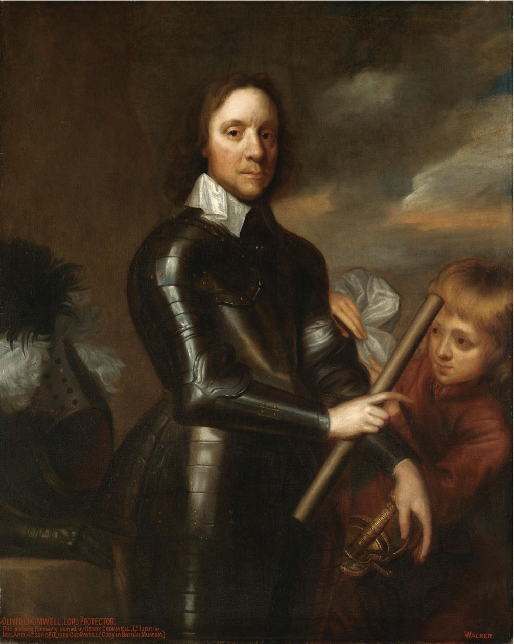 Portret van Oliver Cromwell 1599-1658 door Robert Walker