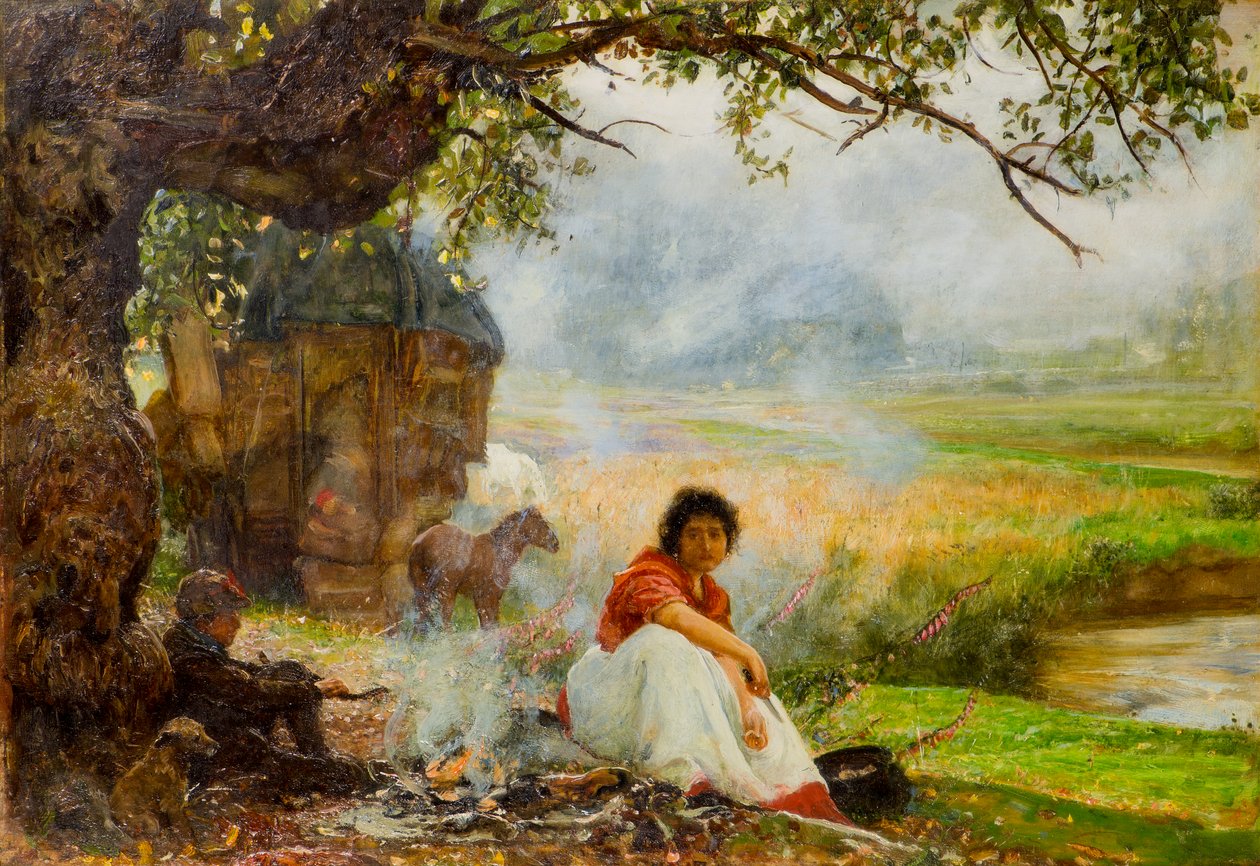 Zigeunermeisje door Robert Walker Macbeth