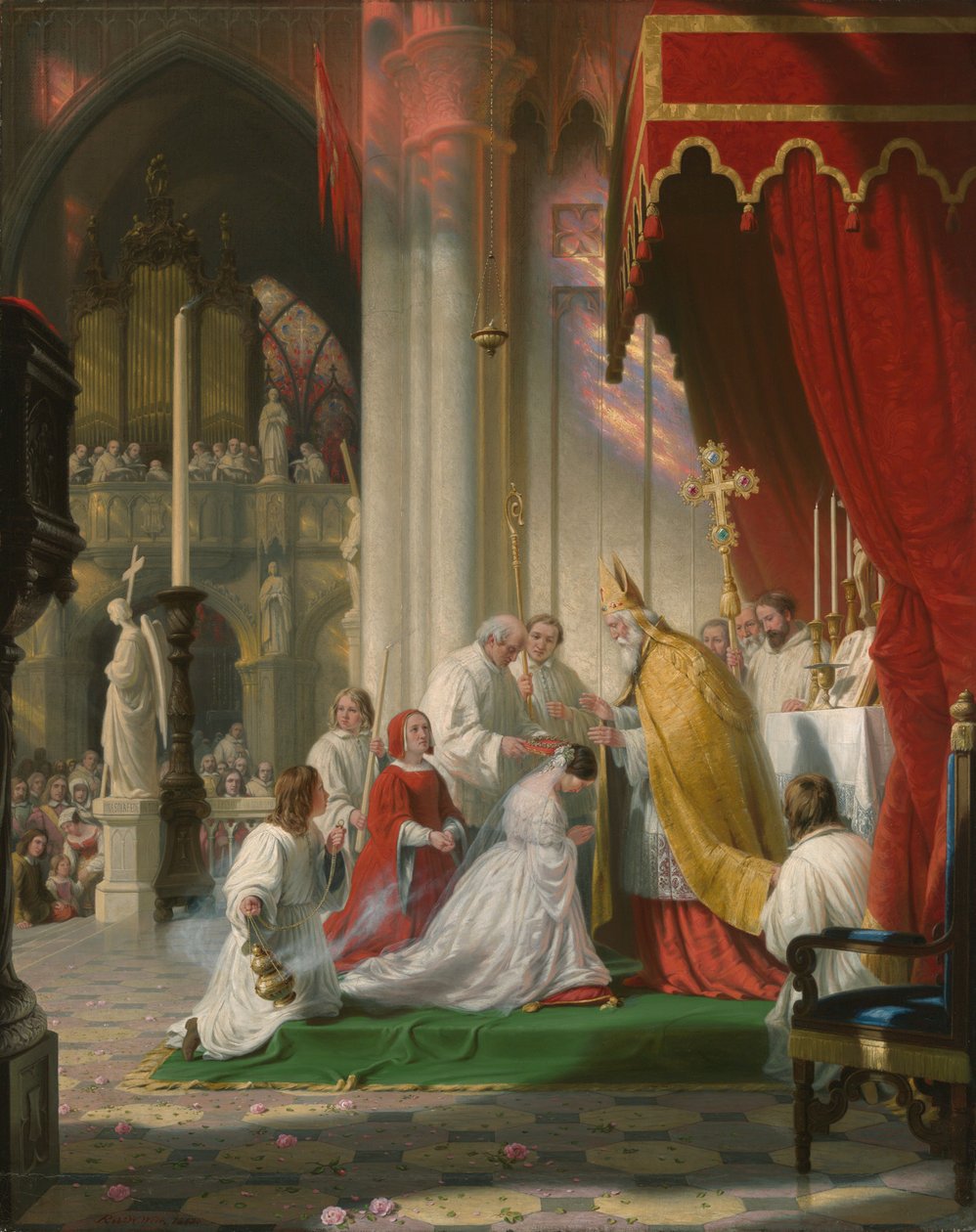 De sluier aannemen door Robert Walter Weir