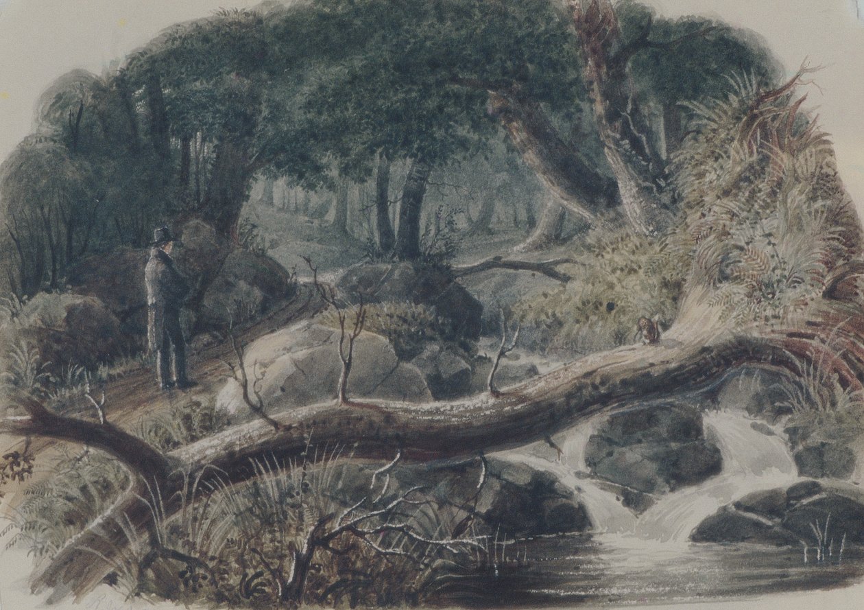 De ingang van een bos door Robert Walter Weir
