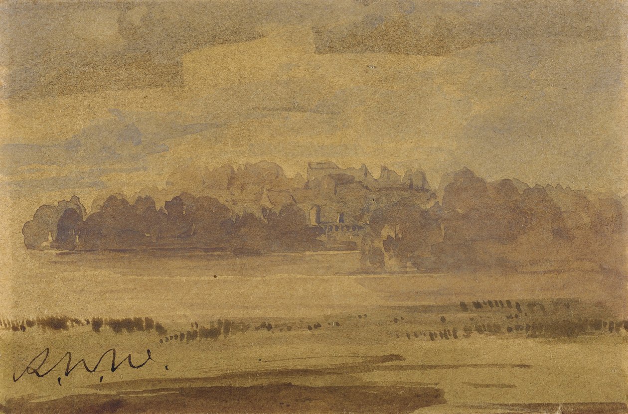 Gezicht op West Point door Robert Walter Weir