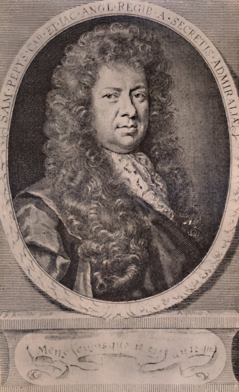 Samuel Pepys, Engelse dagboekschrijver en marinebeheerder, c1690 1894 door Robert White
