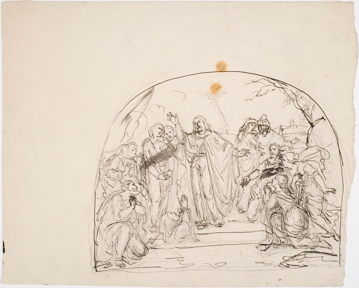 Christus wekt de doden op door Robert Wilhelm Ekman