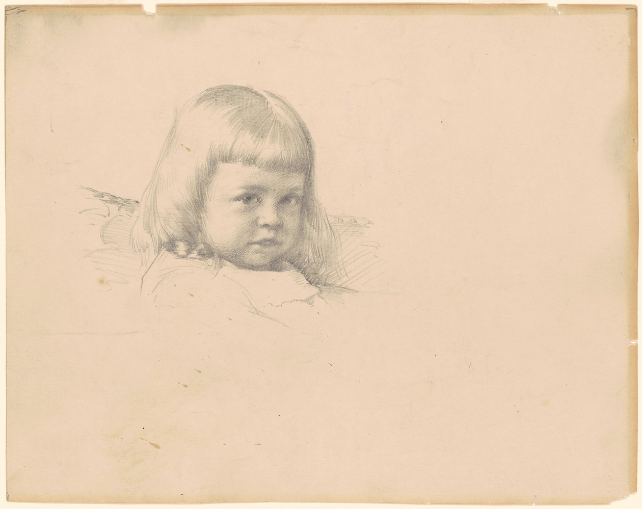 Studie voor "Portret van Esther Haydin" door Robert William Vonnoh