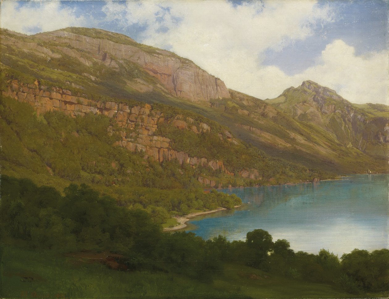 Uitzicht vanaf de Rigi met uitzicht op het Vierwoudstrekenmeer, 1857 door Robert Zund