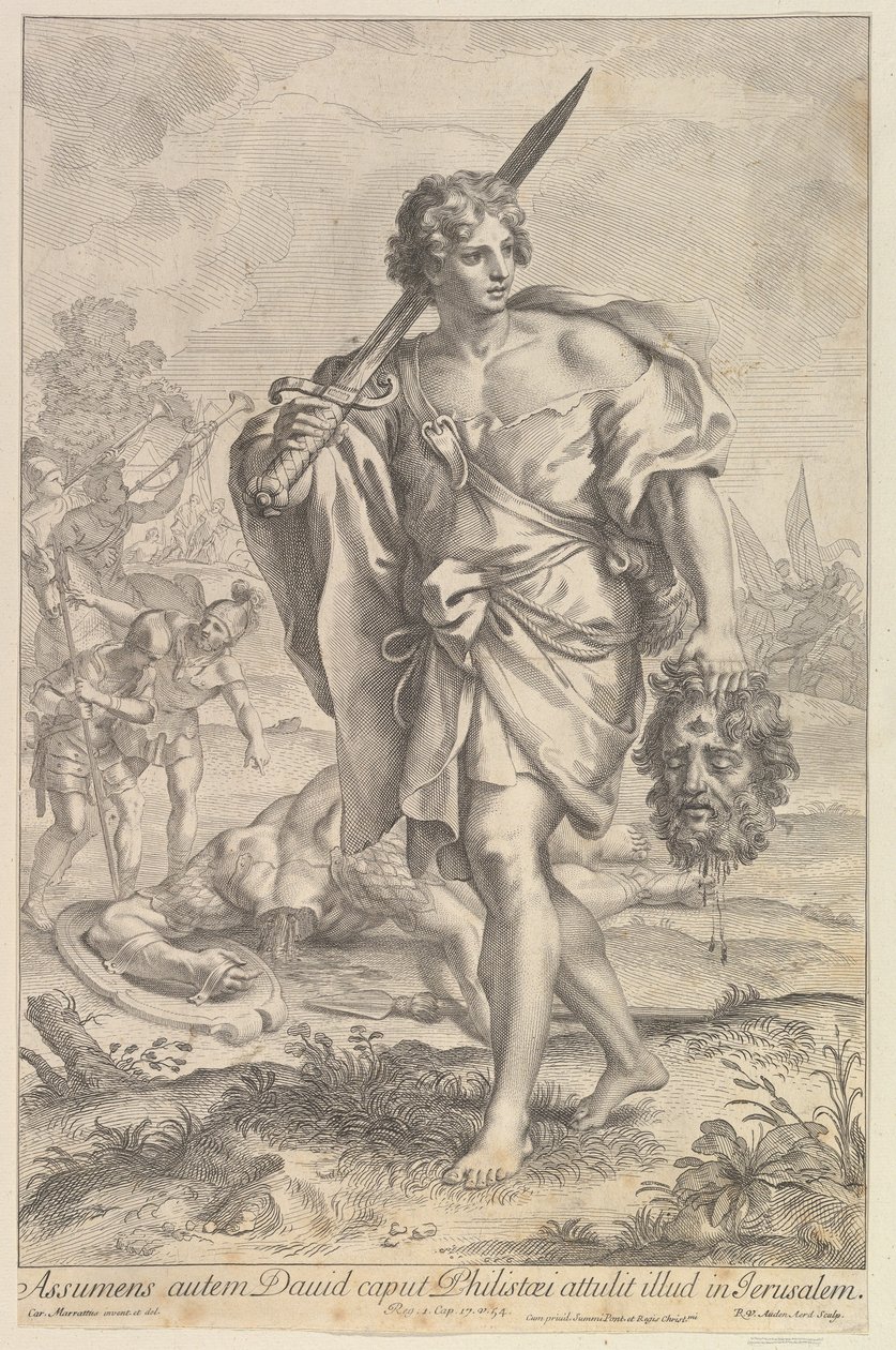 David met het Hoofd van Goliath door Robert van Audenaerde