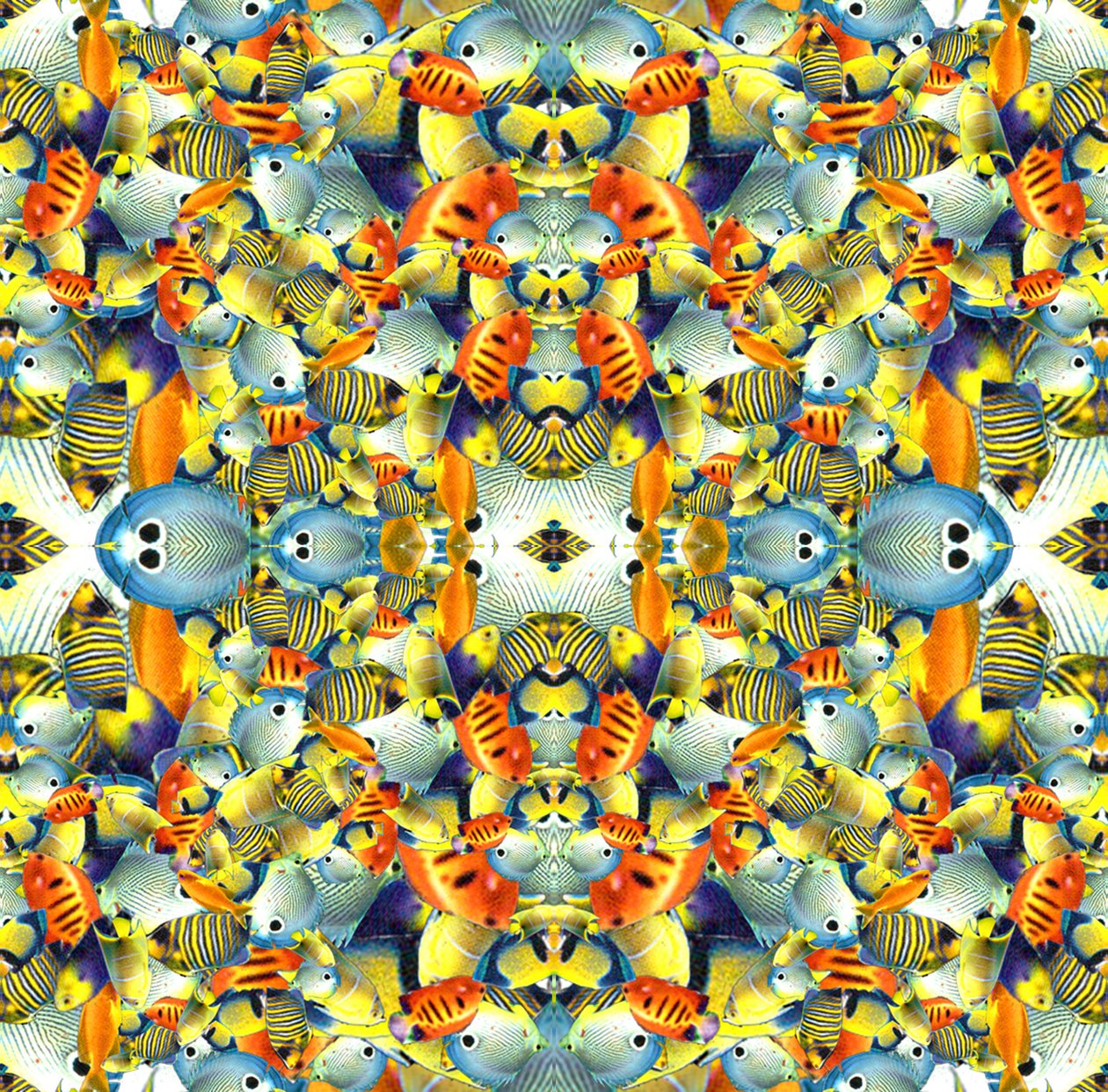 Kaleidoscoop Vis Tegel door Robyn Parker