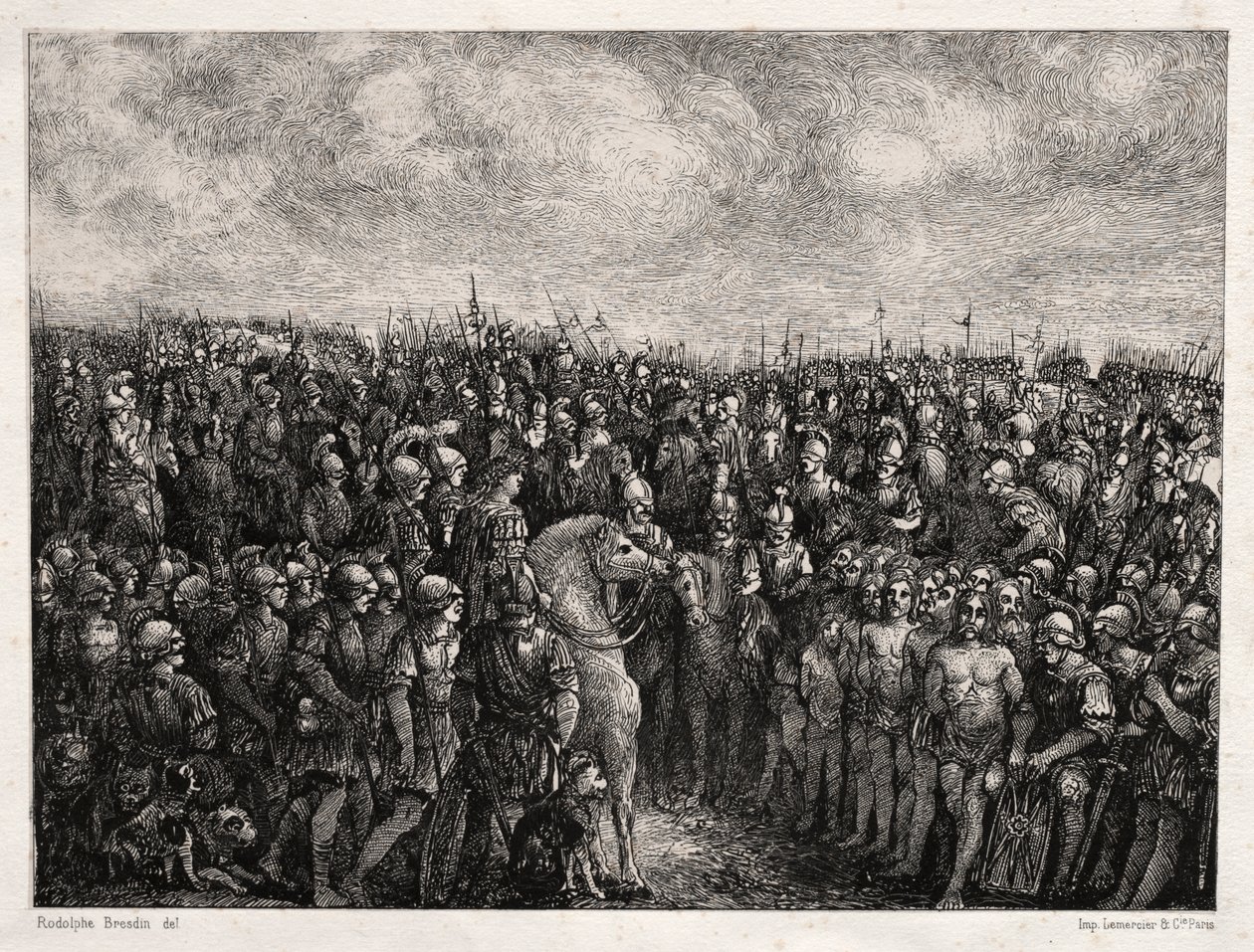 Caesar en zijn Gevangenen door Rodolphe Bresdin