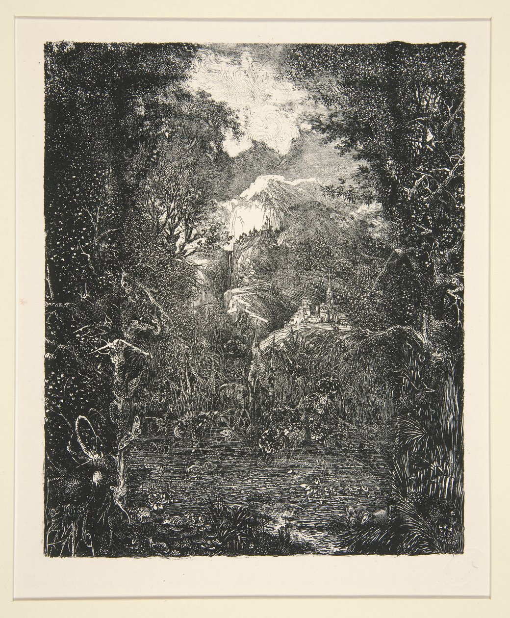 De Stad Achter het Moeras (La Ville derrière la marecage) door Rodolphe Bresdin