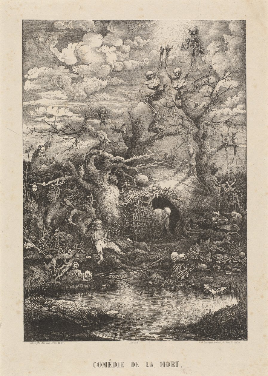 De Komedie van de Dood door Rodolphe Bresdin