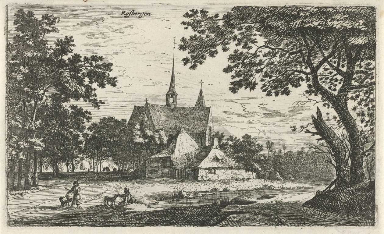 Gezicht op de Sint-Willibrorduskerk te Klein-Zundert door Roelant Roghman