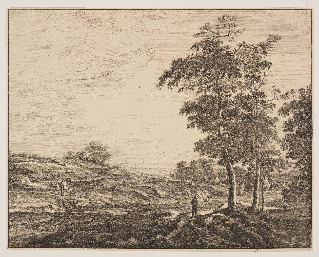 Nr. 3, uit Zes vergezichten in het Haagse bos door Roelant Roghman