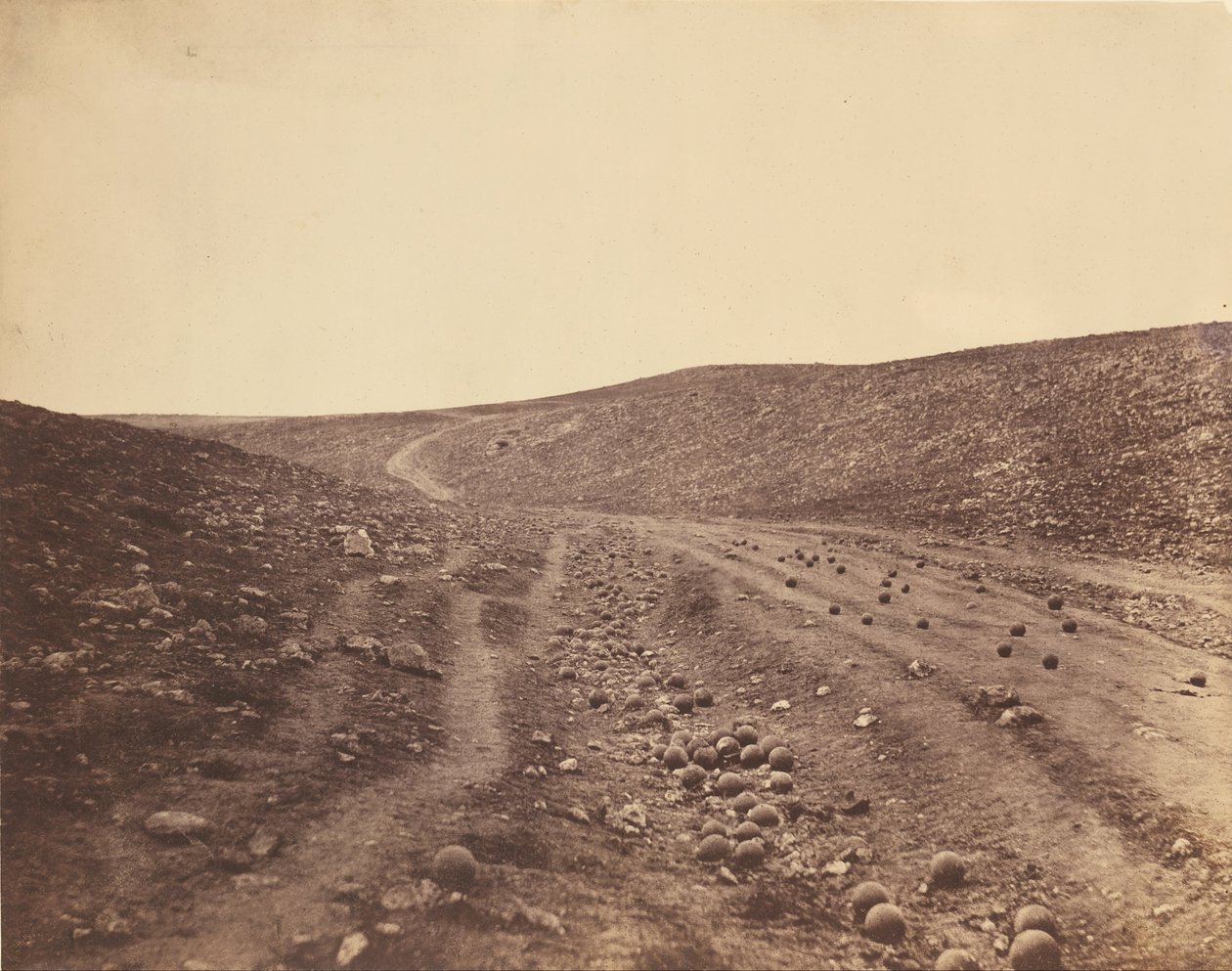 Vallei van de schaduw des doods door Roger Fenton