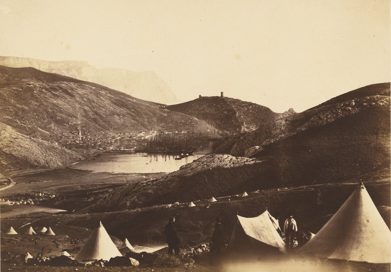 Balaklava vanaf Guards Hill door Roger Fenton