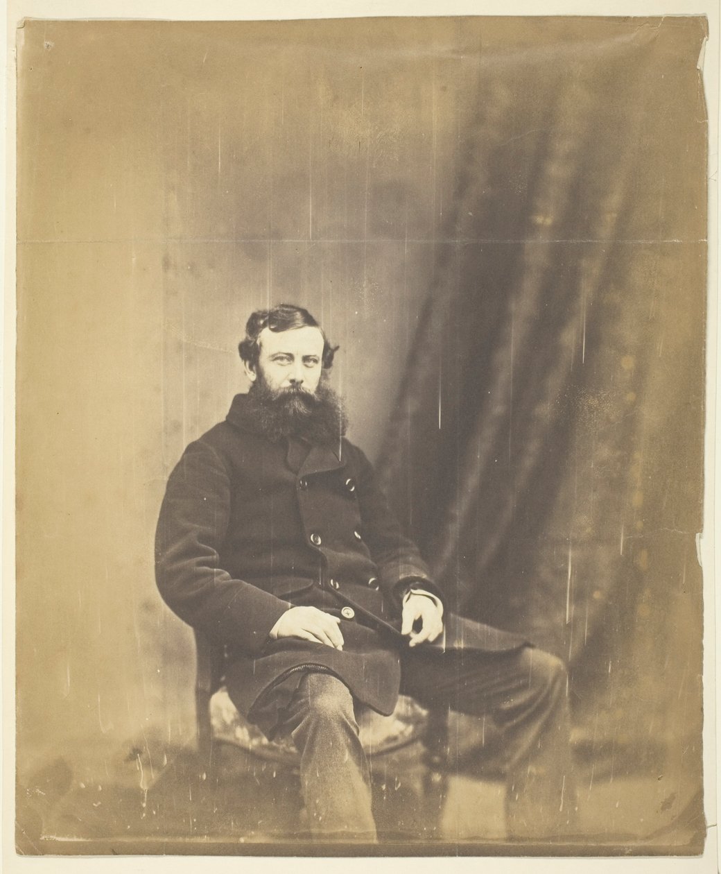 Kolonel Simmons, attaché van Omar Pacha, de Krim door Roger Fenton