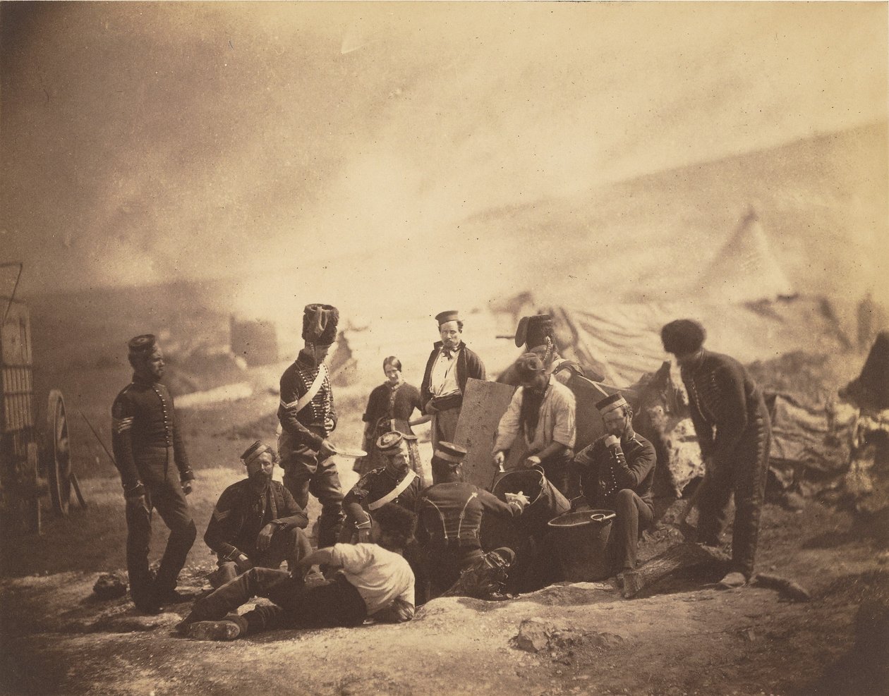 Kookhuis van de 8e Huzaren door Roger Fenton