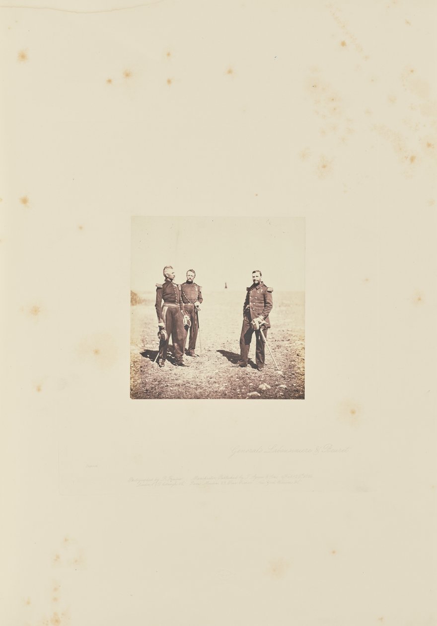 Generaal Labousiniere en generaal Bevret. door Roger Fenton