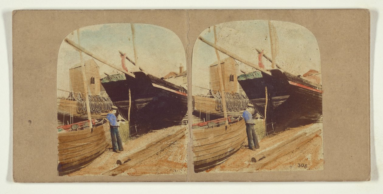 Hastings. Eine Studie am Strand door Roger Fenton