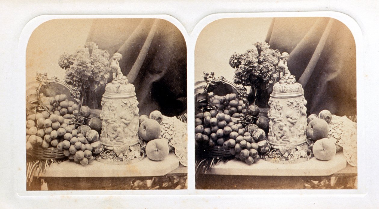 Ivoren bierpul en fruit door Roger Fenton