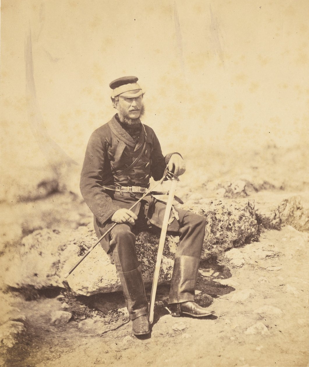 Luitenant-kolonel Lord Burghersh, C.B. door Roger Fenton