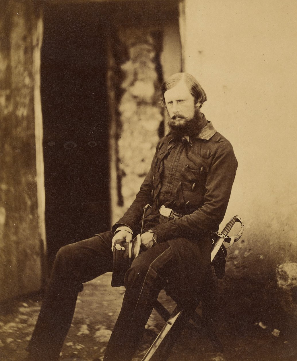 Luitenant-kolonel prins Edward van Saksen-Weimar door Roger Fenton