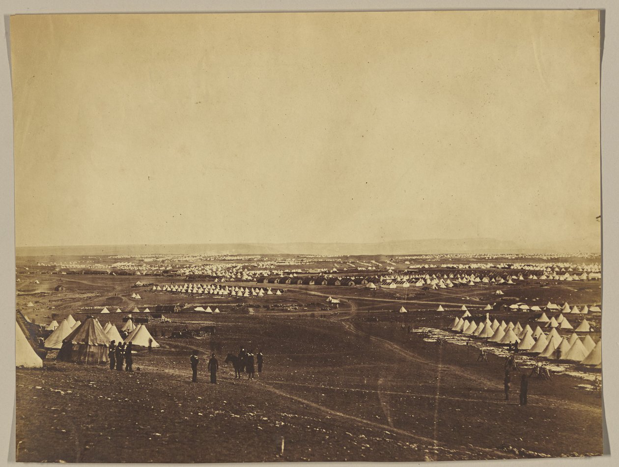 Het geallieerde kamp voor Sebastopol door Roger Fenton