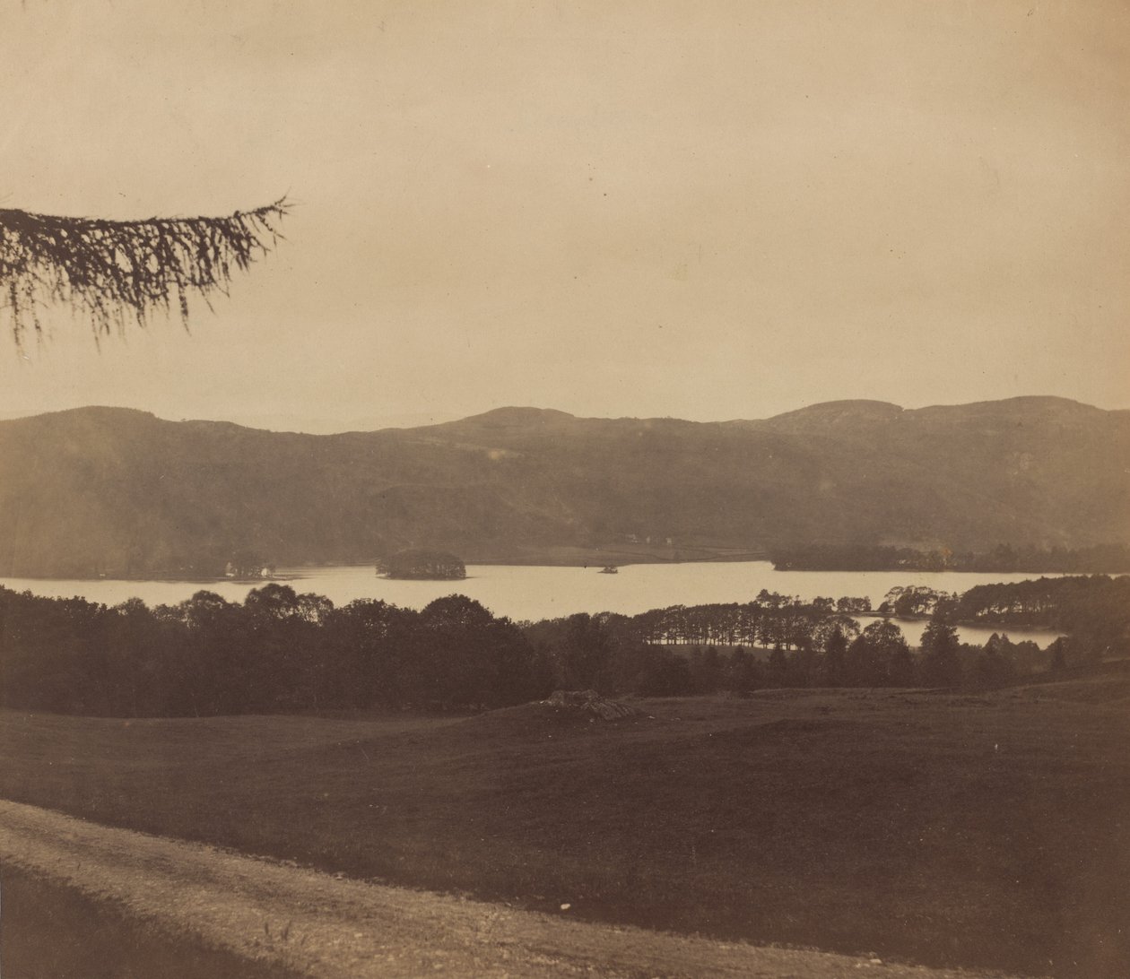 Windermere,jaren 1850 (foto) door Roger Fenton