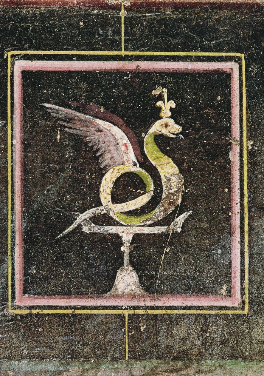 Een Gevleugelde Slang (detail) door Roman