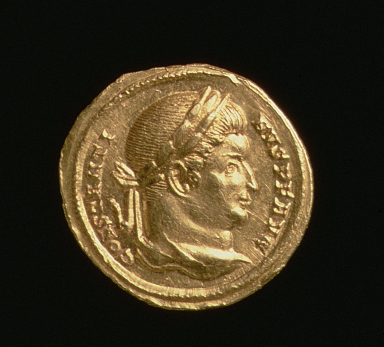 Aureus van Constantijn de Grote (AD 306-37) Keizer van Rome, Trier Mint, AD 306-37 (voorzijde) door Roman