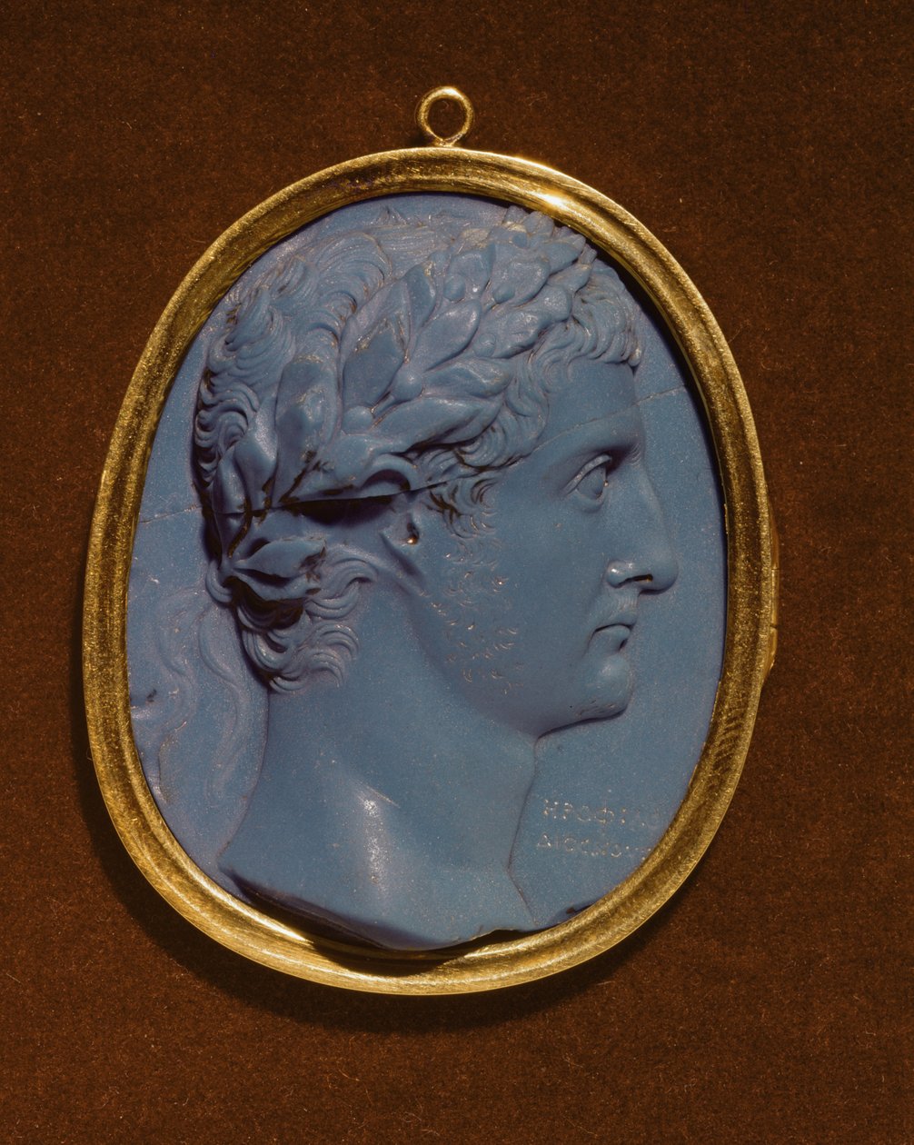 Camee met het profiel van Tiberius (Claudius Nero) door Roman