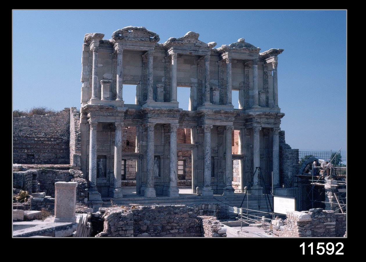 Celsus Bibliotheek, gebouwd in 135 na Christus door Roman