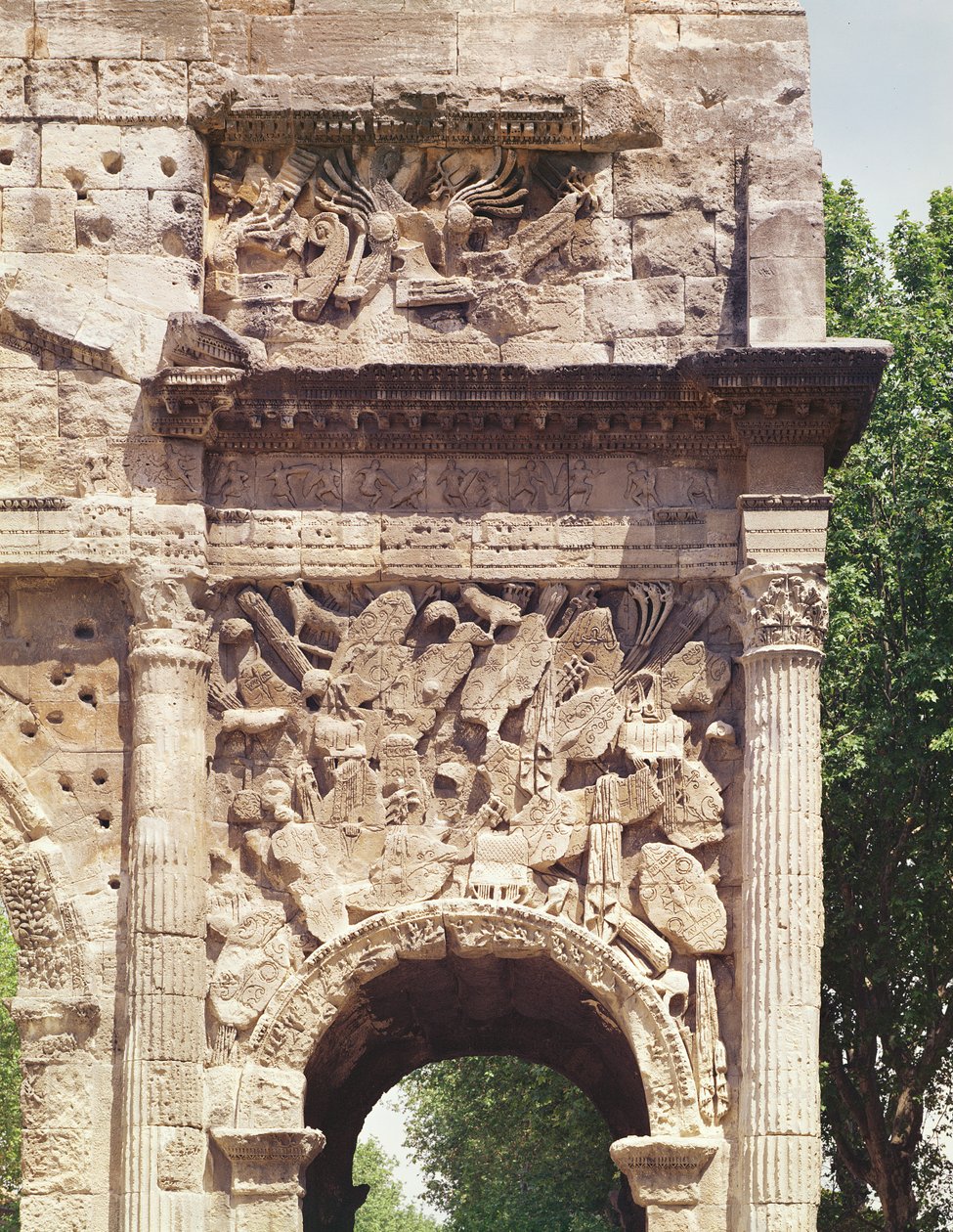 Strijders van de rechterboog van de Arc de Triomphe (detail) door Roman