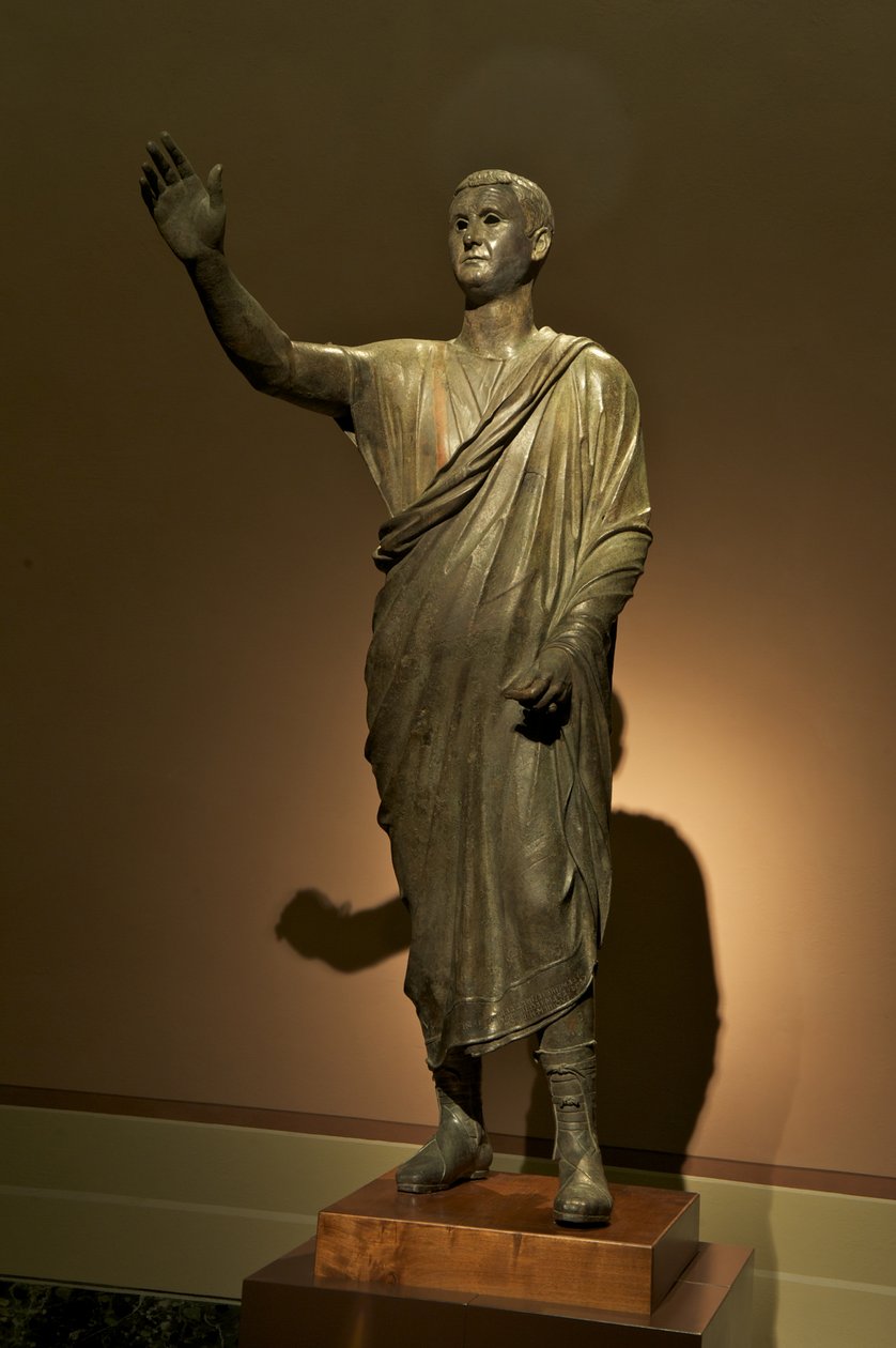 Etruskisch standbeeld van Aule Metele, De Orator door Roman