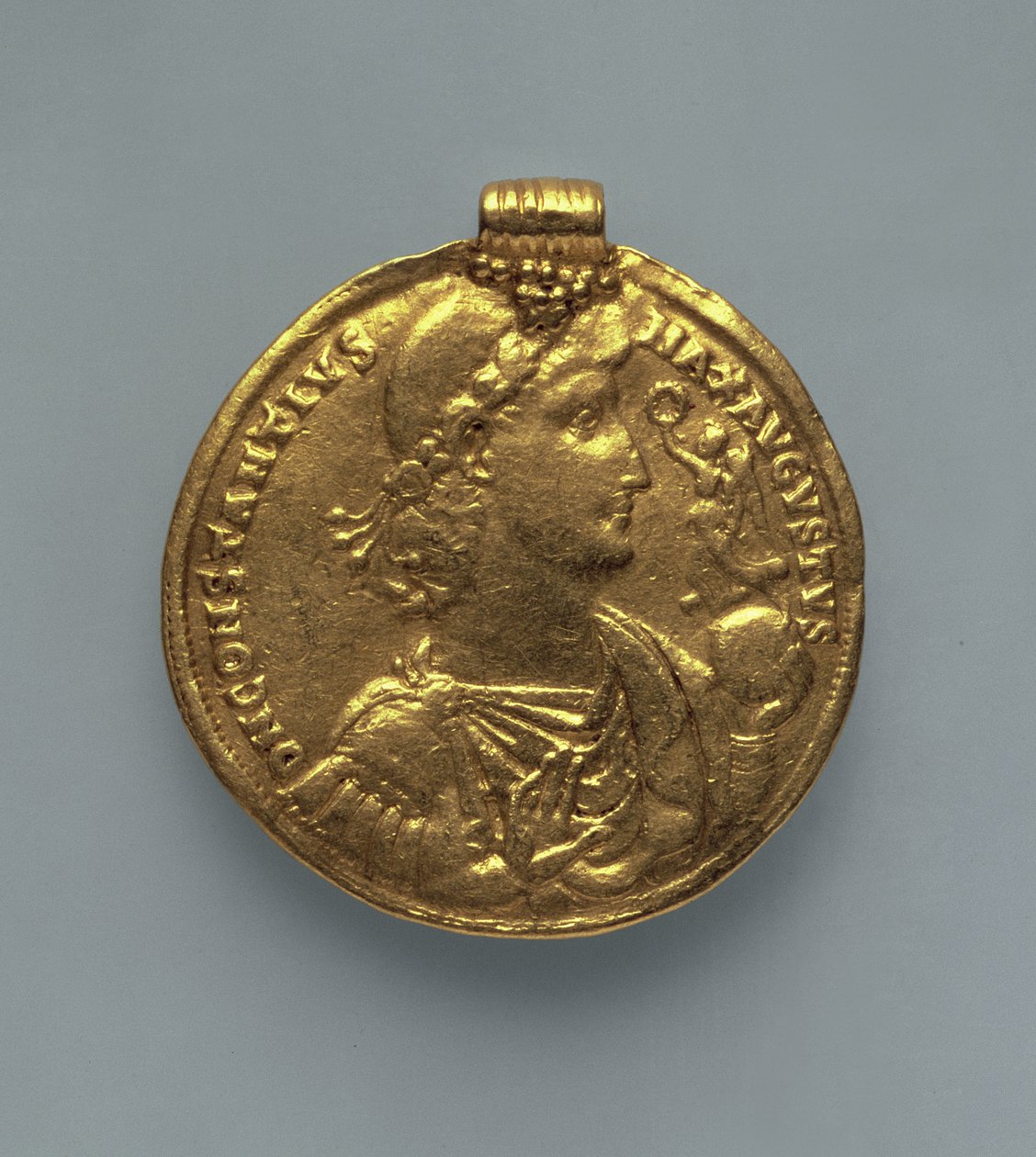 Medaille (voorzijde) van Constantius II (317-361), geslagen in Antiochië, Syrië door Roman