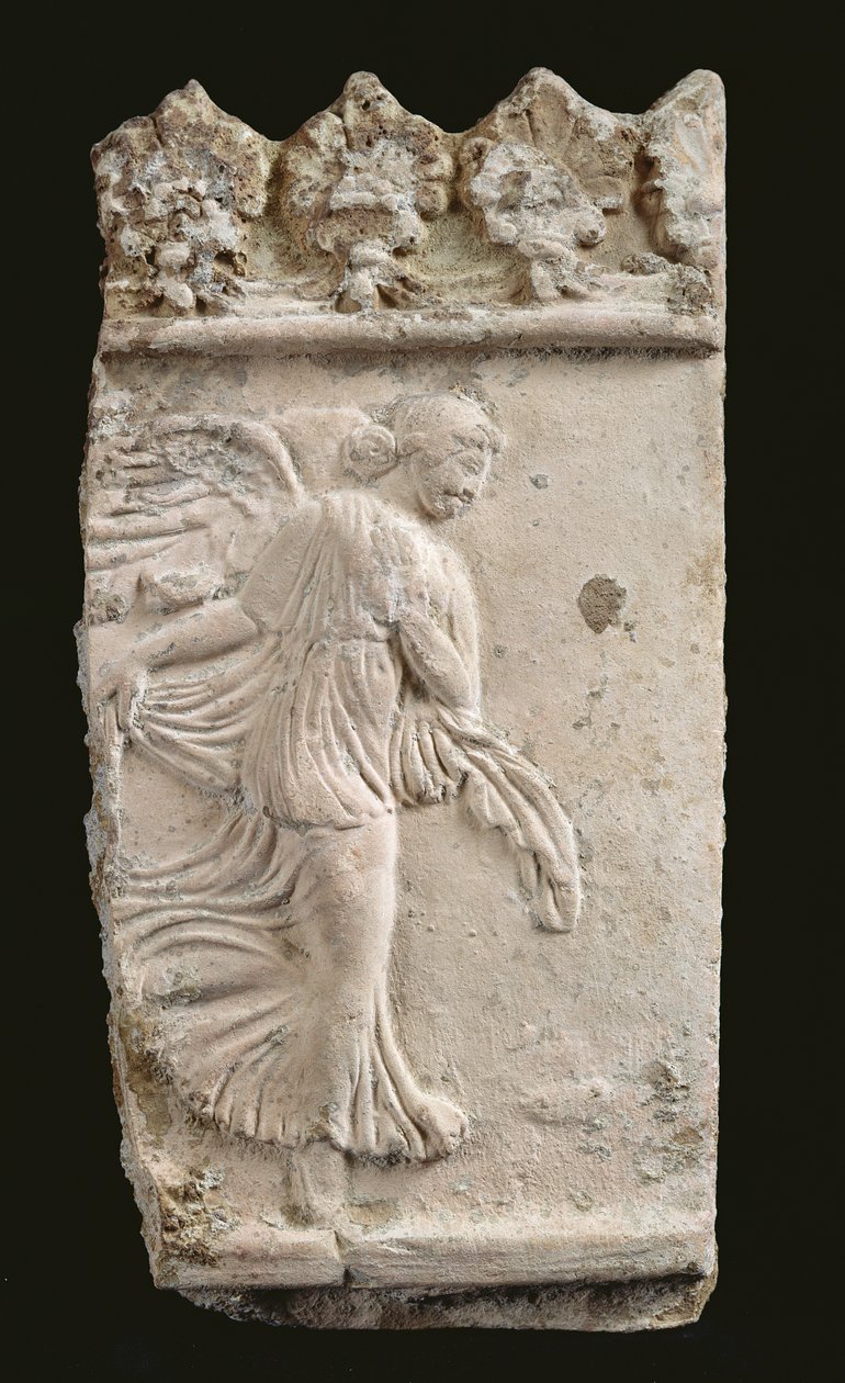 Nike dansend, fragment van de Campana-plaque, 1e-2e eeuw na Christus door Roman