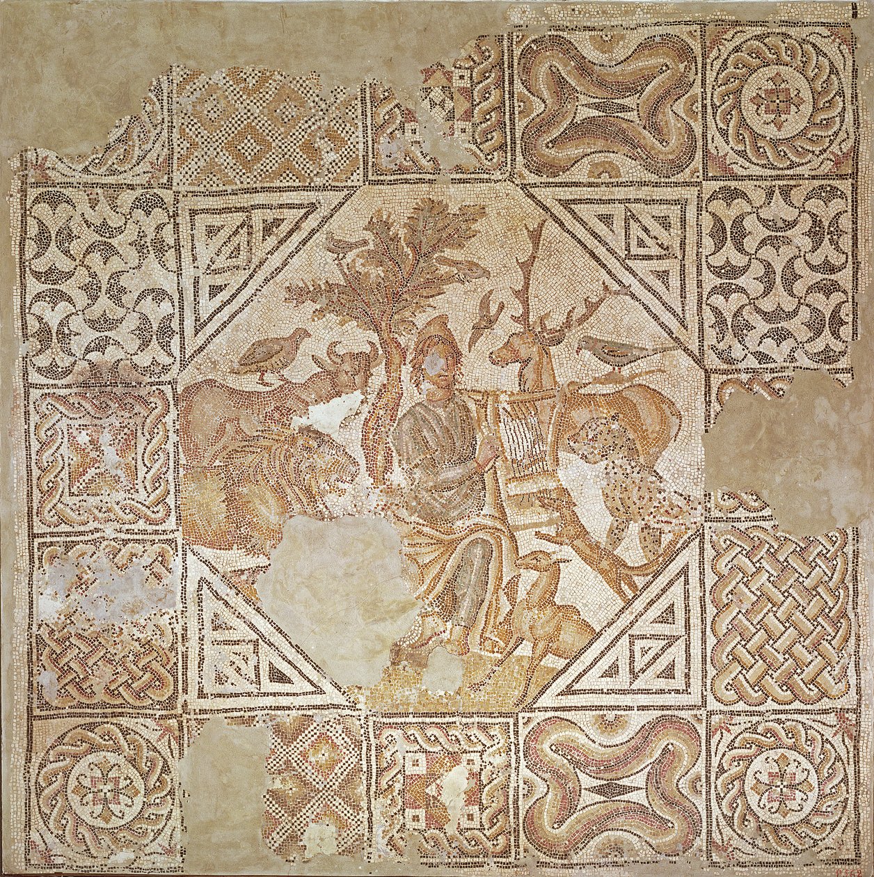 Orpheus die de dieren betovert door Roman