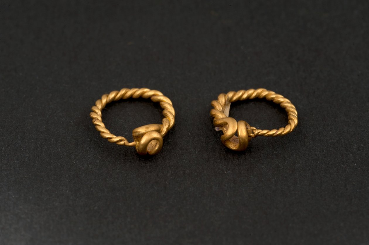 Paar oorbellen (goud) door Roman