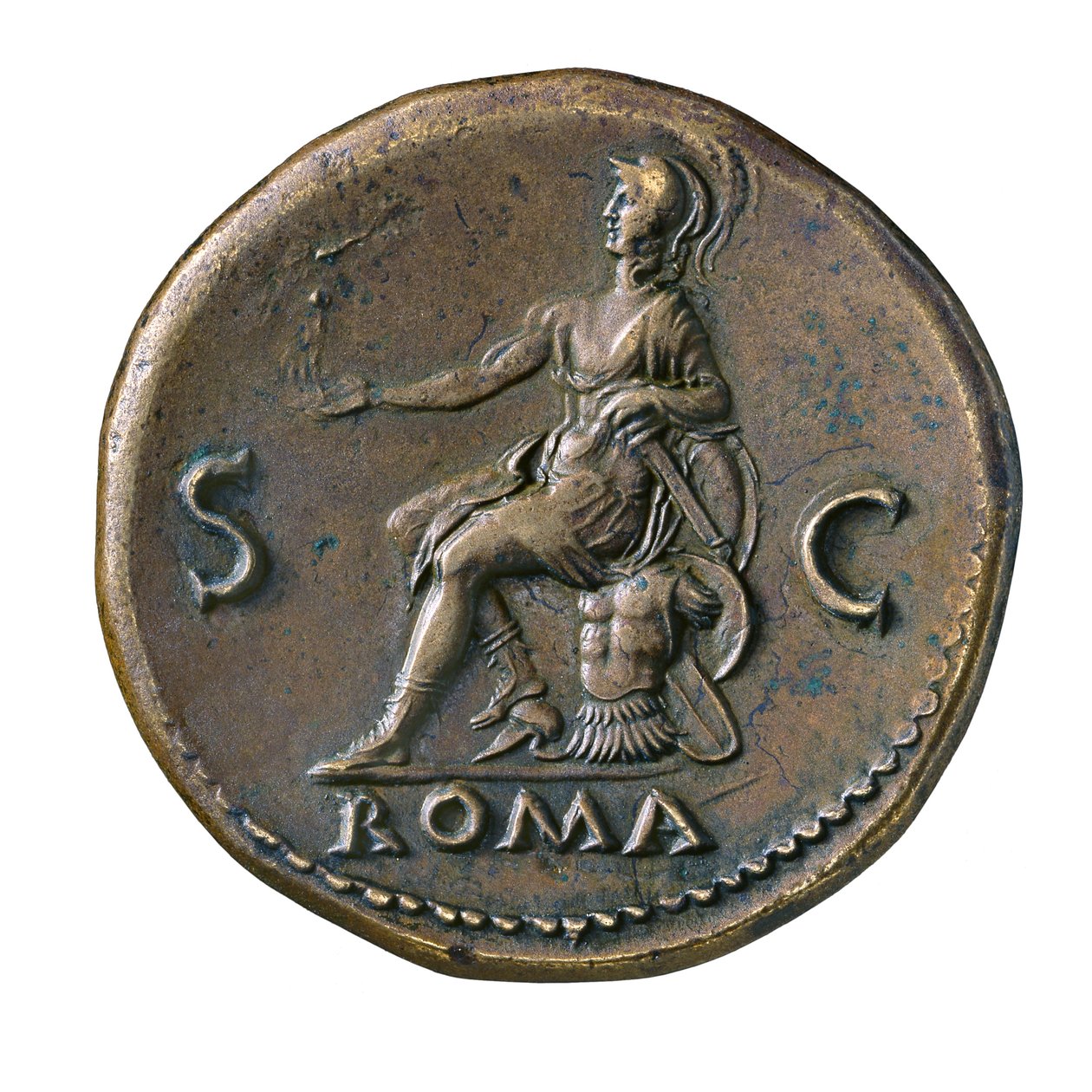 Romeinse keizerlijke munt uit Rome, AD 65 door Roman