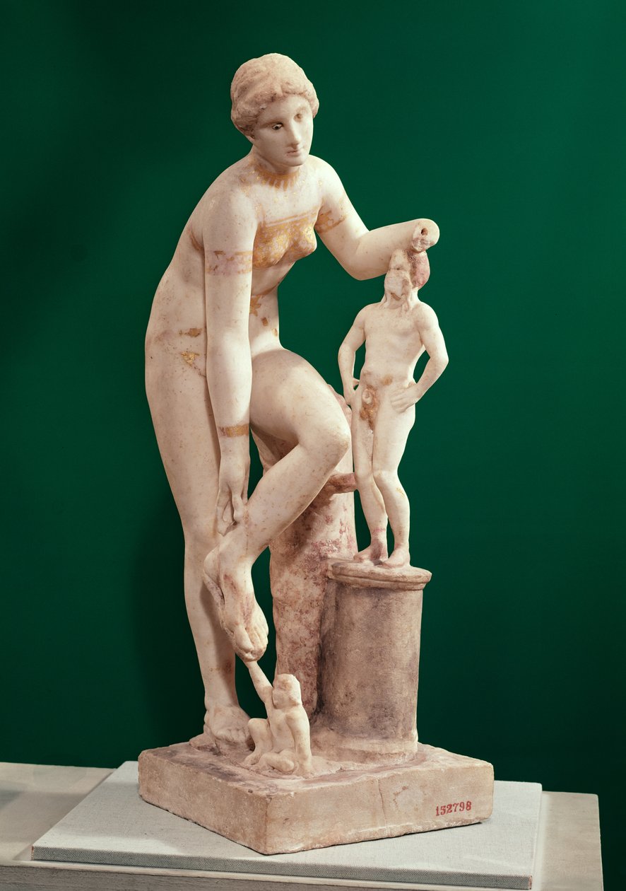 Statuette van Venus met Priapus door Roman