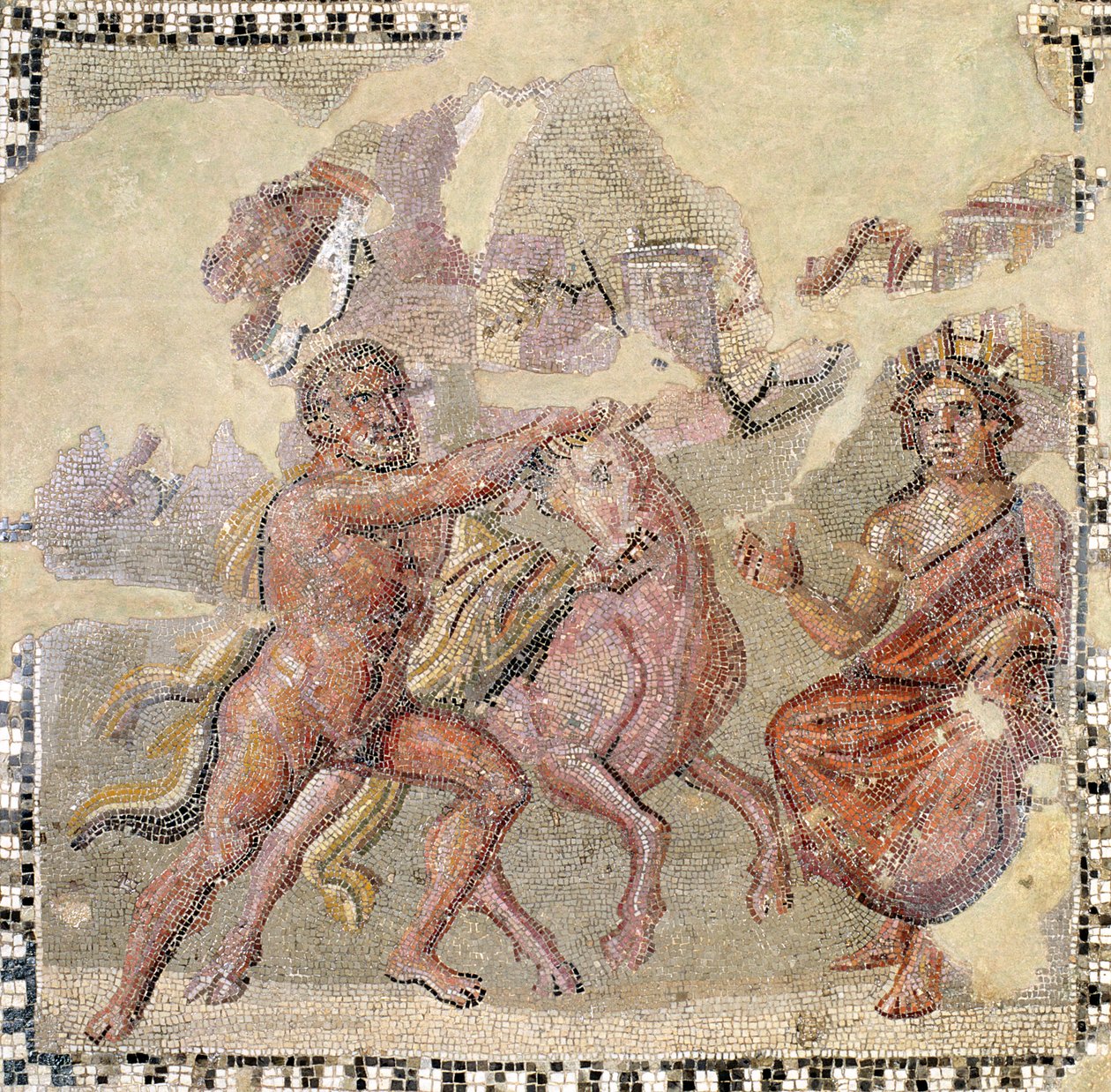 Herakles met de Kretenzische Stier, Ostia door Roman