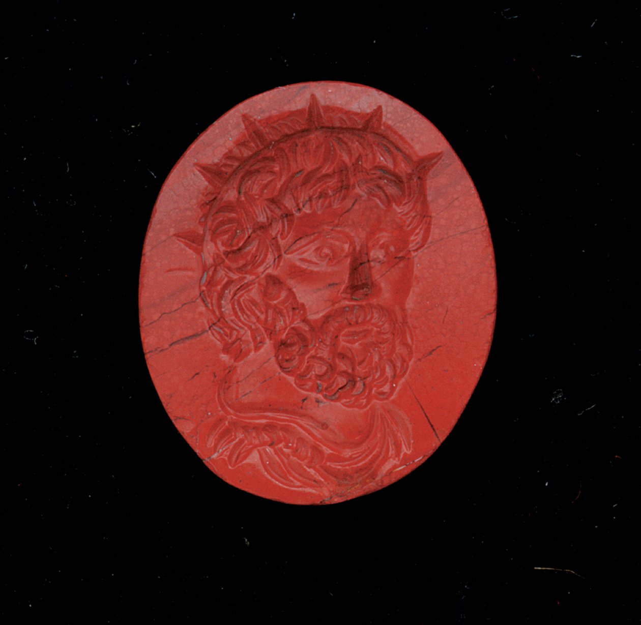 Ring met een Portret van Keizer Postumus door Roman