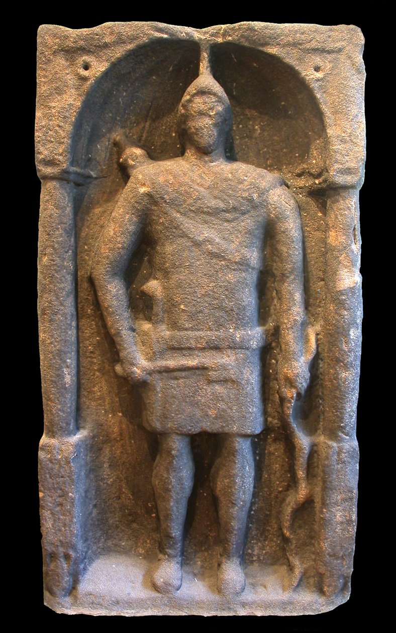 Romeinse grafsteen met een Hamian (Syrische) boogschutter, ca. 125-40 AD door Roman