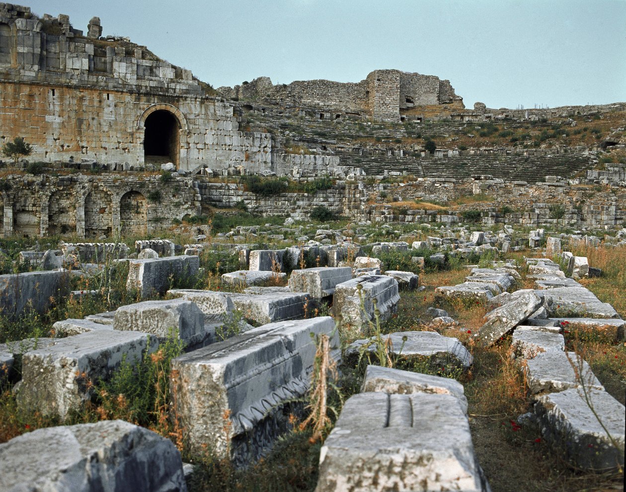 Romeinse kunst, Hellenistische periode: het theater van Miletus. 2e eeuw. Turkije door Roman