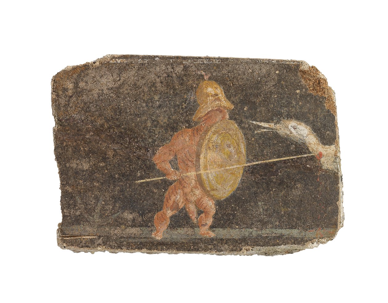 Romeins muurschilderingfragment, c.1e-2e eeuw door Roman