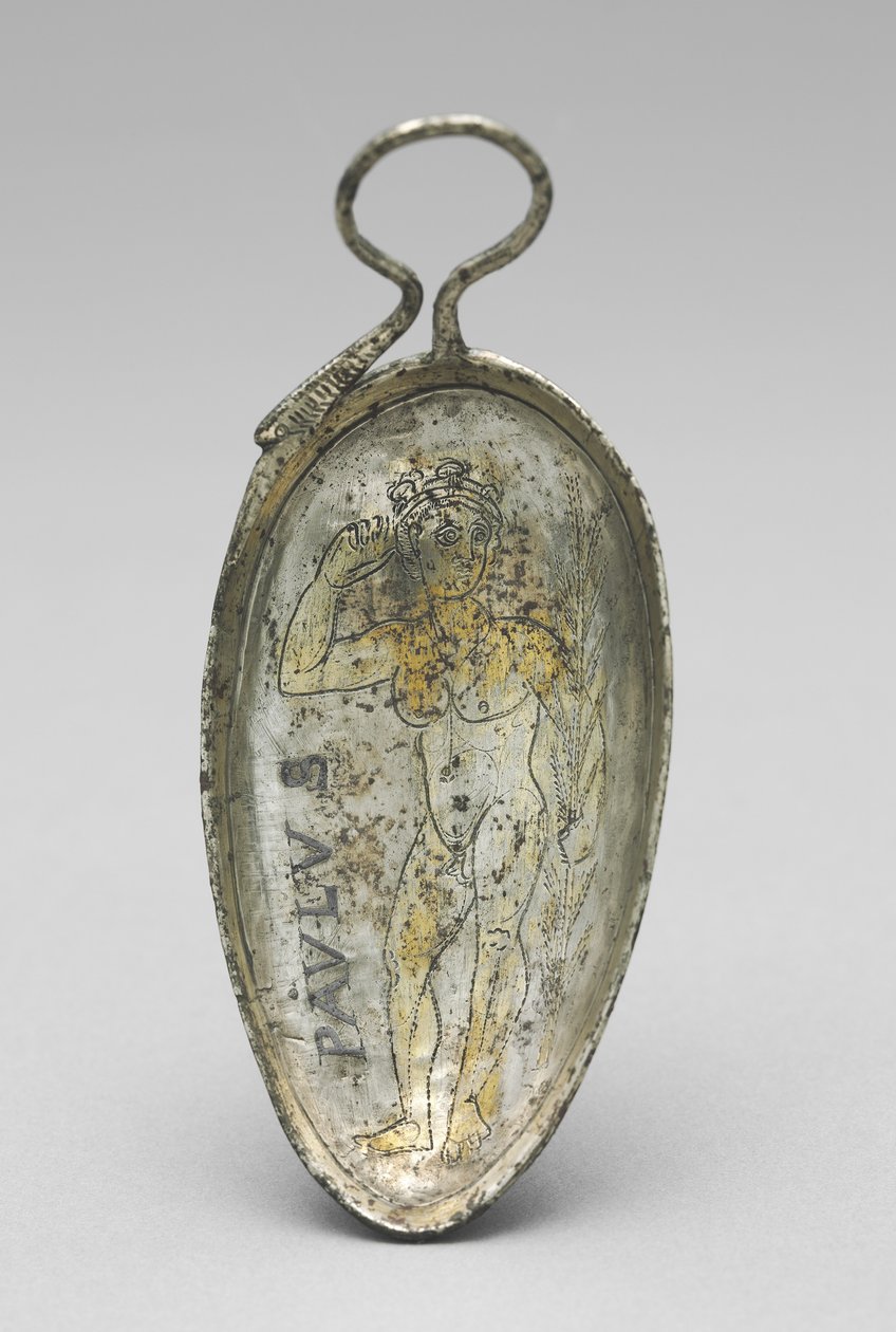 Lepel met Sint Paulus als een Atleet, 350-400 door Roman