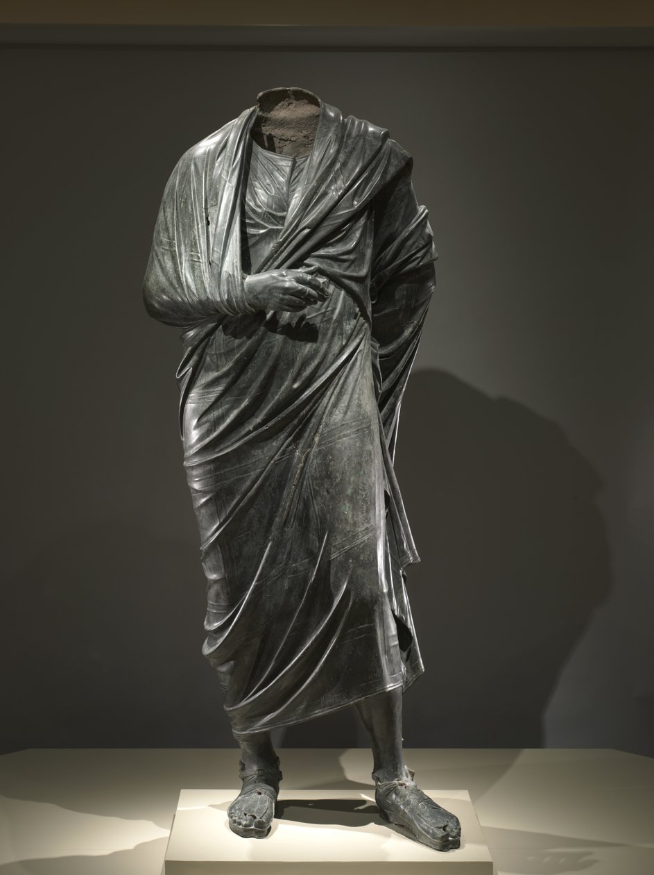 De keizer als filosoof, waarschijnlijk Marcus Aurelius door Roman Imperial Period
