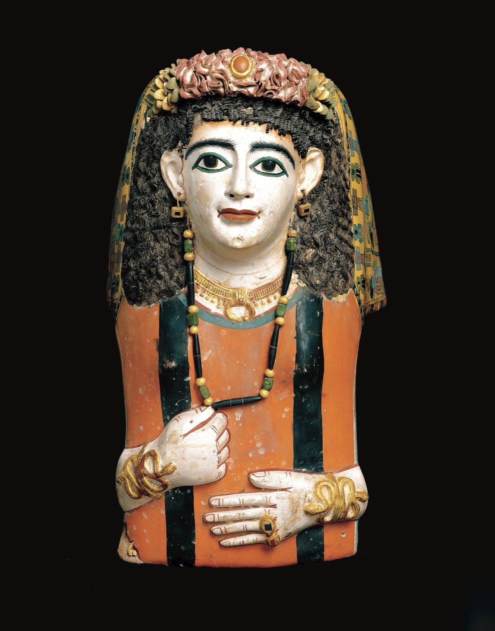 Mummiemasker, 60-70 n.Chr. door Roman Period Egyptian